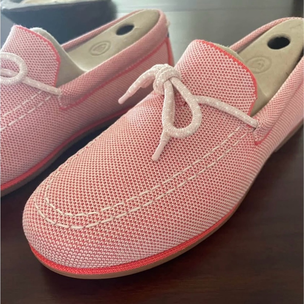Rothy's Sunbaked Pink Boat Shoes